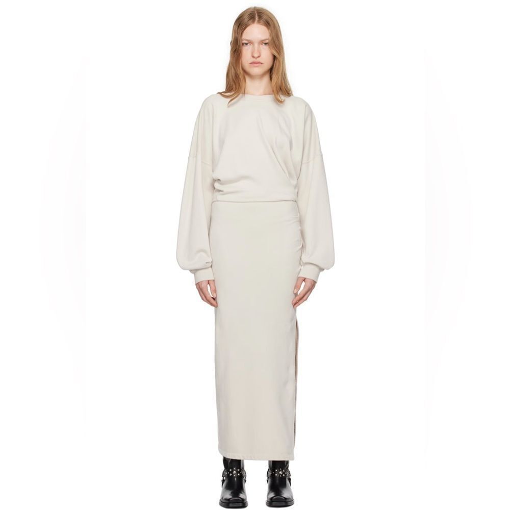 Marant Etoile Sz 36/4/S Sweatshirt Jersey Cotton Drop Shoulder Midi Length Dress - Picture 2 of 16